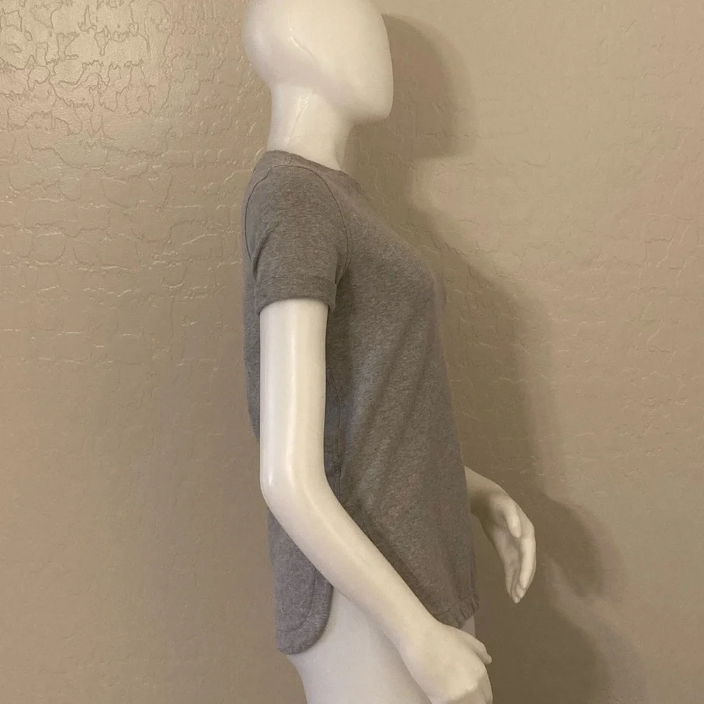 Lululemon All Time Tee Heathered Gray Size 4 - Picture 6 of 13